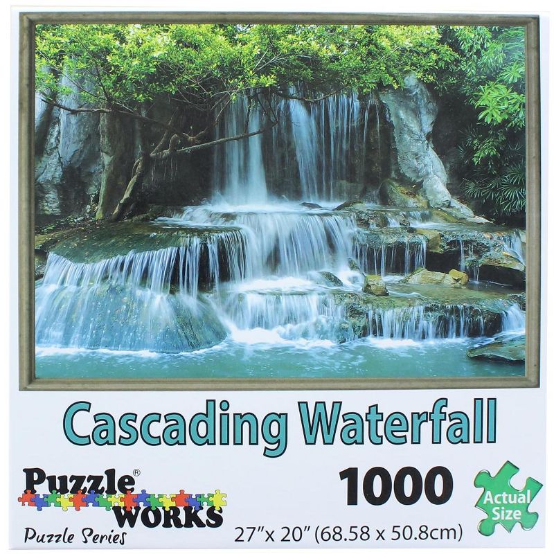 PuzzleWorks 1000 Piece Jigsaw Puzzle | Cascading Waterfall, 1 of 7