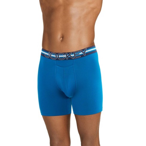 Jockey Men's Sport Stability Pouch Microfiber 6 Boxer Brief S Azurite Sea  : Target