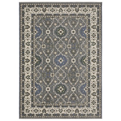 Oriental Weavers Hastings HA07H Blue/ Grey Indoor Area Rug - 5'3" x 7'6"