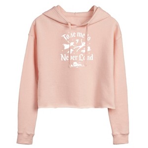 Women's - Disney - Peter Pan Cropped Graphic Hoodie - 1 of 3