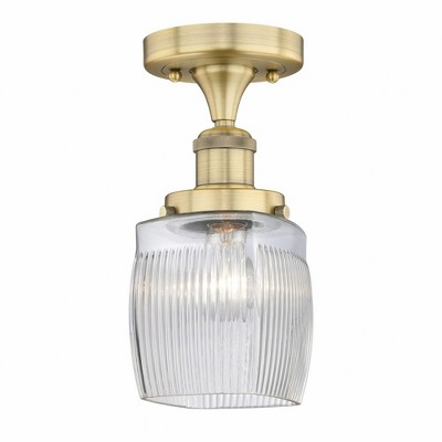 Colton - 1 Light Semi-Flush Mount In Industrial Style-9.75 Inches Tall and 6 Inches Wide