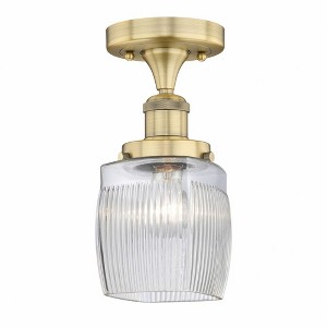 Colton - 1 Light Semi-Flush Mount In Industrial Style-9.75 Inches Tall and 6 Inches Wide - 1 of 1