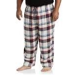 Big + Tall Essentials by DXL Plaid Flannel Lounge Pants - Men's Big and Tall