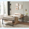 Kings Brand Furniture Twin Size Metal Pop up Trundle Day Bed Frame with Wheels- Sturdy and Elegant Space-Saving Solution - 4 of 4