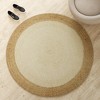 Maxax Round Jute Rug，Braided Area Rug，Hand Woven Natural Rustic Rug for Kitchen, Living Room and Bedroom - 2 of 3