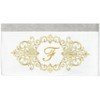 Linum Home Textiles 100% Turkish Cotton MONICA Gold Thread 2PC Embellished Bath Towel Set - 3 of 3