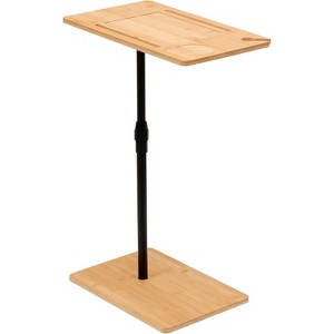 C-Shaped Sofa Tray Table for Sofa, 360° Rotatable and Height-Adjustable Side Table for Bed, TV Tray Table with Slots for Phone and Tablet - 1 of 4
