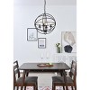Elegant Lighting Octavia 4 light dark brown Pendant - 2 of 4