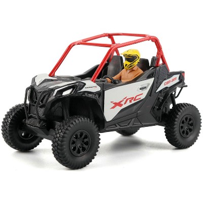 Can-Am Maverick Sport XRC 1000R Red and Gray with Driver Figure 1/32 Diecast Model by BRP Models