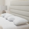 SEVOBAL Bed Pillows Cooling Contour Pillow with Ventilated Foam and Machine-Washable Cover, White, 29"*16.5"*6" - 2 of 4