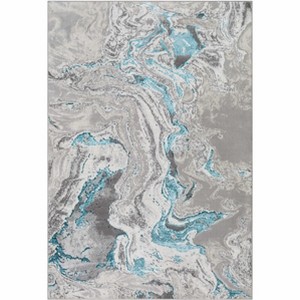 Hauteloom Bonville Blue Marble Rug - 1 of 4