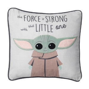 Lambs & Ivy Star Wars The Child/Baby Yoda Decorative Nursery Throw Pillow - 1 of 4