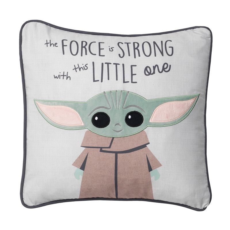 Lambs & Ivy Star Wars The Child/Baby Yoda Decorative Nursery Throw Pillow, 1 of 7