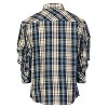 Gioberti Boy's Casual Western Plaid Long Sleeve Pearl Snaps Shirt - 2 of 4