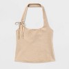 Women's Side-Tie Halter Tank Top - Wild Fable™ - 4 of 4
