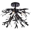 Elegant Lighting Priscilla 18.5 inch flush mount in black - image 3 of 4