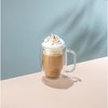 JoyJolt Cadus Glass Coffee Cups Double Wall  - Set of 2 Insulated Mugs Tea Glasses - 16-Ounces - 4 of 4