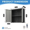 ORRD Metal Wall-Mounted Tool Cabinet with Locking Door, Garage Storage with Adjustable Shelf for Workshop/Office - 2 of 4