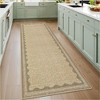 homfan Scalloped Washable Rug w/ Non-Slip Back - Modern Low-Pile Carpet for Living Room, Bedroom - 3 of 4