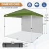 EAGLE PEAK Pop Up Canopy Tent with 1 Sidewall, Easy Setup Event Tent - 2 of 4