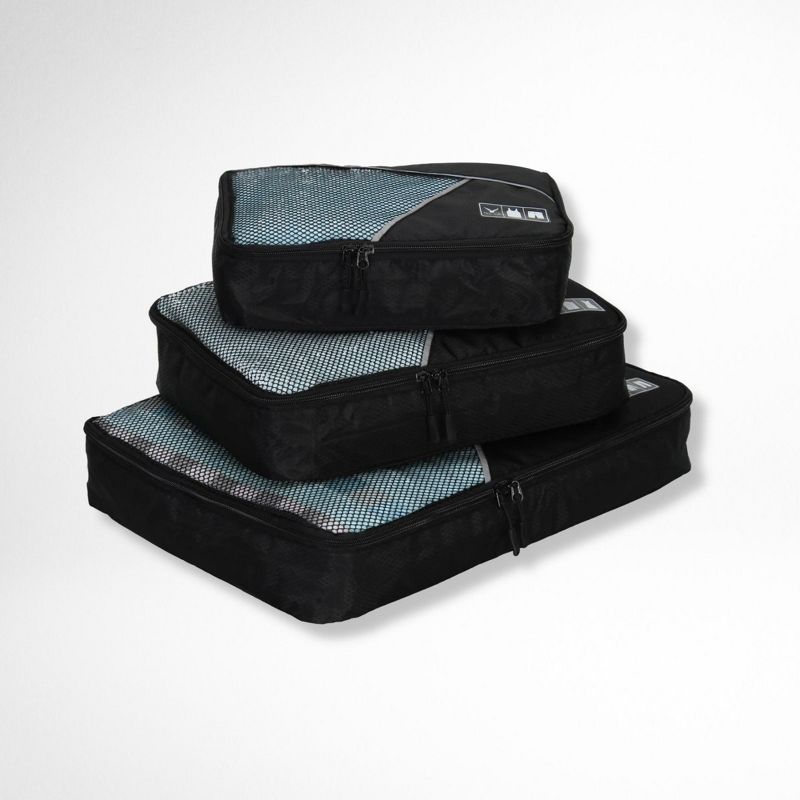Basic Travel Packing Cube Set (3 pcs) – Hynes Eagle – Black