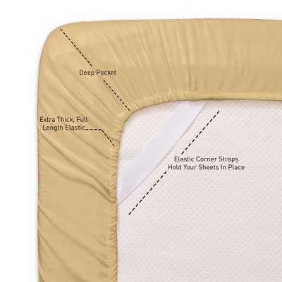 Camel King Size Deep Pocket Microfiber Sheet Set