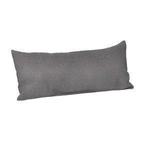 Casual Cushion Solid Sunbrella Fabric 1-Piece Indoor/Outdoor Lumbar Pillow, 22"W x 9"L - 1 of 4