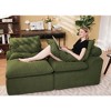 NicBex Modern Modular Soft Chenille Loveseat Sofa with Removable Pillows,Minimalist Armless 2-Seater Sofa for Living Room,Bedroom - 3 of 4