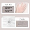 LunaLulinlk No Hook Slub Textured White Shower Curtain - 4 of 4