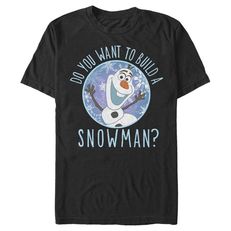 Men's Frozen Olaf Build Snowman T-Shirt, 1 of 6