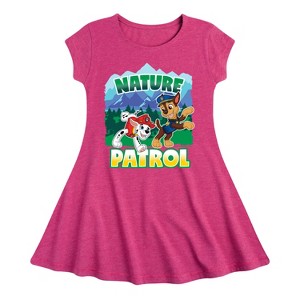 Girls' - Paw Patrol - Nature Patrol Fit & Flair Cap Sleeve Dress - 1 of 3