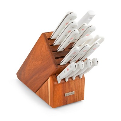 Wusthof Gourmet 7-piece Steak Knife Wood Block Set 4.5 Blades Full-tang  Laser-cut High Carbon Stainless Steel Triple Rivets Lightweight : Target