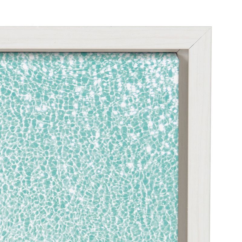 Sylvie Turquoise Beach from Above Framed Canvas by Amy Peterson Art Studio White - Kate & Laurel All Things Decor, 3 of 8
