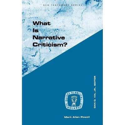 What Is Narrative Criticism? - (Guides to Biblical Scholarship New Testament) by  Mark Allan Powell (Paperback)