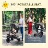 Kinder King 7 in 1 Kids Baby Stroller Tricycle Folding Toddler Trike w/Adjustable Push Handle - 4 of 4