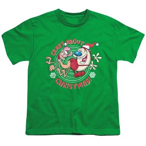 Boys' Ren & Stimpy Crazy About Christmas T-Shirt - 1 of 4