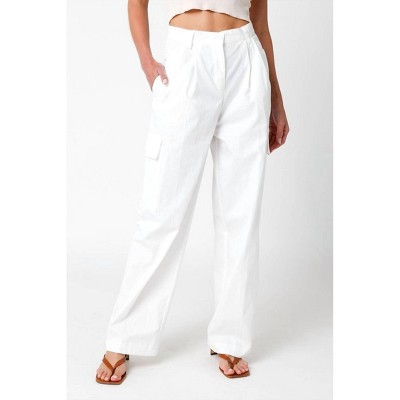 Women's Arwen Pleated Pants - OLIVACEOUS