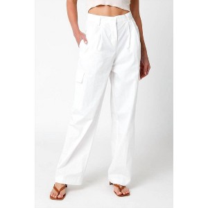 Women's Arwen Pleated Pants - OLIVACEOUS - 1 of 4