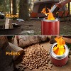 ZAFRO Tabletop Fire Pit 5.5" with Stand, Smokeless Firepit Outdoor, 304 Stainless Steel Small Table Top Stove Fueled by Pellets Or Wood - 4 of 4