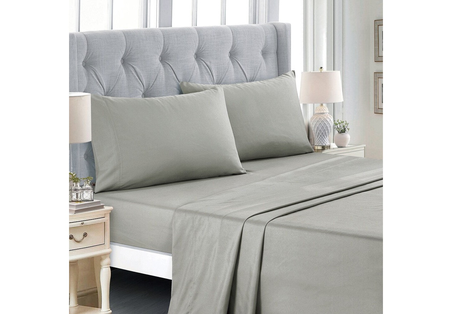 Постельное бельё Home Mart Goods Queen Size 9 Piece Bed-in-a-Bag Teal Green Floral Solid Soft Bedding Comforter Set, цвет: Бирюзовый — фото 4