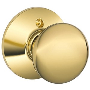 Schlage Plymouth Bright Brass Dummy Knob Right or Left Handed - 1 of 1