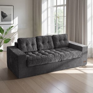 MAXYOYO 3-Seater Floor Couch, Boneless Sofa Couch for Living Room Bedroom Apartment, Sofa in a Box, No Assembly Needed - 1 of 4