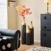 Dexmalle Black and Gold Metal Vase Set of 3 - 3 of 4