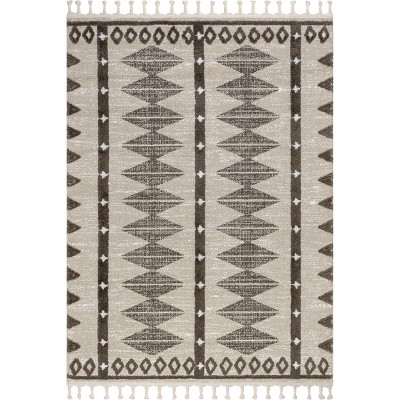 Nuloom Autumn Geometric Tasseled Area Rug