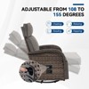 Buenhomino Outdoor Swivel Recliner Chair - Reclining Patio Chair with Adjustable Backrest and Footrest, All-Weather Wicker Chaise Lounge Chair - 4 of 4