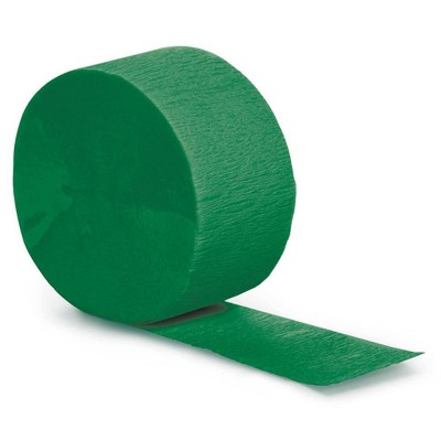 Dark Green Crepe Streamer, Green Garland