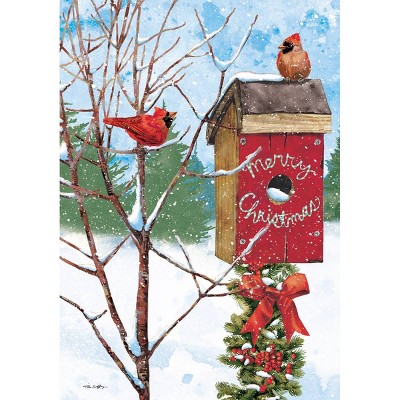 Photo 1 of 12ct Merry Birdhouse Boxed Christmas Cards