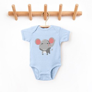The Juniper Shop Elephant Colorful Baby Bodysuit - 1 of 2