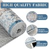 Oriental Machine Washable Rug Vintage Area Rug Non-Slip Floor Carpet Easy-Cleaning Rug for Bedroom Indoor Office Home Decor - 3 of 4