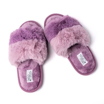 Hello Mello Women's Cotton Candy Puff Slippers